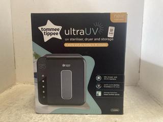 Lot 640  
            Chesterfield SR47 - Parcel Delivery Only 
                
TOMMEE TIPPEE ULTRA UV STERILISER ORIGINAL RRP £149 (LOCATION: C1)
