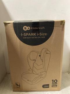 Lot 653  
            Chesterfield SR47 - Parcel Delivery Only 

                
KINDERKRAFT ISPARK ISIZE CAR SEAT (LOCATION: C2)