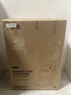 Lot 664  
            Chesterfield SR47 - Parcel Delivery Only 

                
MAXI COSI RODIFIX ISIZE CAR SEAT ORIGINAL RRP £149 (LOCATION: C2)