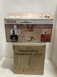 Lot 671  
            Chesterfield SR47 - Parcel Delivery Only 

                
TEFAL SOLEIL MULTIFUNCTION FOOD PROCESSOR TO INCLUDE FRIDJA F1900 WHOLE FRUIT MAS...