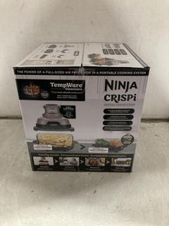 Lot 713  
            Chesterfield SR47 - Parcel Delivery Only 

                
NINJA CRISPI 4 IN 1 PORTABLE GLASS AIR FRYER ORIGINAL RRP £149 - MODEL NO. FN101U...