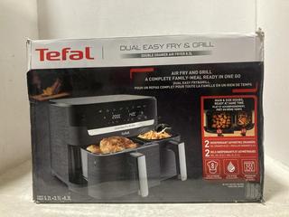 Lot 717  
            Chesterfield SR47 - Parcel Delivery Only 

                
TEFAL 8.3L DUAL EASY FRY AND GRILL AIR FRYER (LOCATION: C5)