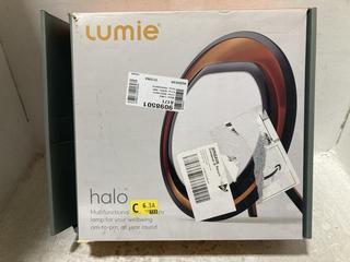 Lot 725  
            Chesterfield SR47 - Parcel Delivery Only 

                
LUMIE HALO MULTIFUNCTIONAL THERAPY LIGHT ORIGINAL RRP £219 (LOCATION: C5)
