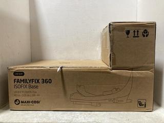 Lot 730  
            Chesterfield SR47 - Parcel Delivery Only 

                
MAXI COSI FAMILYFIX 360 ISOFIX BASE ORIGINAL RRP £199 (LOCATION: C5)