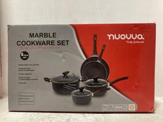 Lot 738  
            Chesterfield SR47 - Parcel Delivery Only 

                
NUOVVA 8 PIECE MARBLE COOKWARE SET (LOCATION: C5)