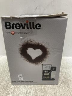 Lot 741  
            Chesterfield SR47 - Parcel Delivery Only 

                
BREVILLE ONE TOUCH COFFEEHOUSE COFFEE MACHINE ORIGINAL RRP £149 (LOCATION: C6)