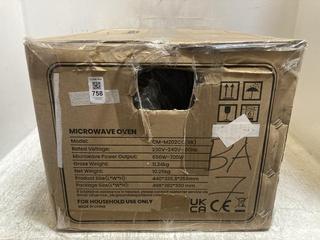 Lot 758  
            Chesterfield SR47 - Parcel Delivery Only 

                
COMFEE 700W 20L MICROWAVE OVEN - MODEL NO. CM-M202CC (LOCATION: C6)