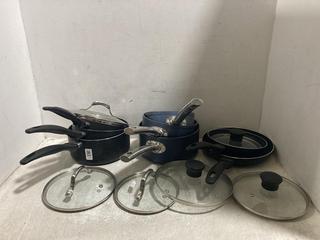 Lot 787  
            Chesterfield SR47 - Parcel Delivery Only 

                
8 X ASSORTED COOKWARE ITEMS TO INCLUDE TOWER SAUCEPAN WITH LID (LOCATION: C8)