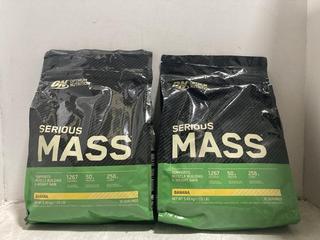 Lot 795  
            Chesterfield SR47 - Parcel Delivery Only 

                
2 X OPTIMUM NUTRITION BANANA FLAVOUR 50G PROTEIN POWDER 5.45KG - BBE 07/25 TOTAL ...