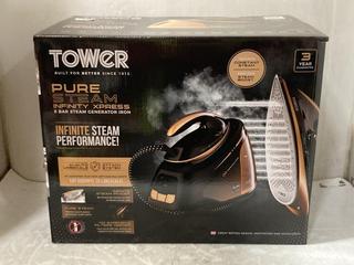 Lot 911  
            Chesterfield SR47 - Parcel Delivery Only 

                
TOWER PURE STEAM INFINITY EXPRESS 8 BAR STEAM GENERATOR IRON. (LOCATION: D1)
