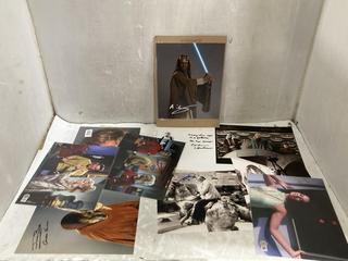 Lot 962  
            Chesterfield SR47 - Parcel Delivery Only 

                
10 X ASSORTED SIGNED FILM PHOTOGRAPHS WITH INK MEMORABILIA TO INCLUDE JENNIFER GR...