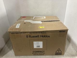 Lot 976  
            Chesterfield SR47 - Parcel Delivery Only 

                
RUSSELL HOBBS 20L 800W MICROWAVE OVEN - MODEL NO. RHM2076B-AZ (LOCATION: D4)