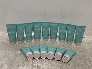 Lot 1034  
            Chesterfield SR46 - Parcel Delivery Only 

                
15 X VIRTUE RECOVERY CONDITIONER 15ML - MAKEUP BAG INCLUDED (LOCATION: E2)