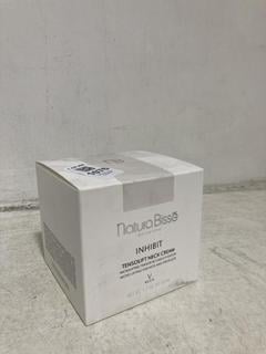Lot 1076  
            Chesterfield SR46 - Parcel Delivery Only 

                
NATURA BISSE INHIBIT TENSOLIFT NECK CREAM 50ML - ORIGINAL RRP £210 (LOCATION: E2)