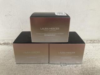 Lot 1133  
            Chesterfield SR46 - Parcel Delivery Only 

                
3 X LAURA MERCIER TRANSLUCENT LOOSE SETTING POWDER ISHADE CELESTIAL LIGHT CATCHER...