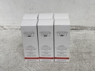 Lot 1215  
            Chesterfield SR46 - Parcel Delivery Only 

                
6 X CHRISTOPHE ROBIN REGENERATING SERUM 50ML - TOTAL LOT ORIGINAL RRP £240 (LOCAT...