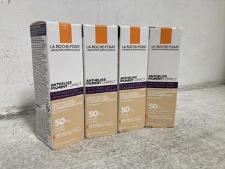 Lot 1229  
            Chesterfield SR46 - Parcel Delivery Only 

                
4 X LA ROCHE-POSAY PHOTOCORRECTION DAILY TINTED SERUM WITH SPF50+ IN SHADE CLARO/...