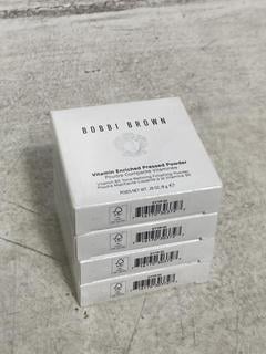 Lot 1238  
            Chesterfield SR46 - Parcel Delivery Only 

                
4 X BOBBI BROWN VITAMIN ENRICHED PRESSED POWDER IN SHADE PEACH - TOTAL LOT ORIGIN...