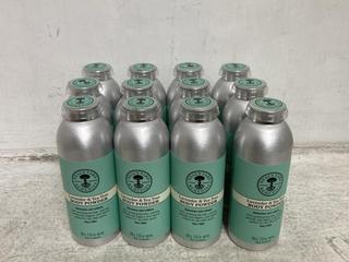 Lot 1268  
            Chesterfield SR46 - Parcel Delivery Only 

                
12 X NEALS YARD REMEDIES LAVENDER & TEA TREE BODY POWDER 100G - TOTAL LOT ORIGINA...