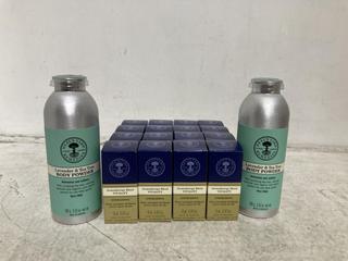 Lot 1274  
            Chesterfield SR46 - Parcel Delivery Only 

                
18 X ASSORTED NEALS YARD REMEDIES BEAUTY PRODUCTS TO INCLUDE NEALS YARD REMEDIES ...