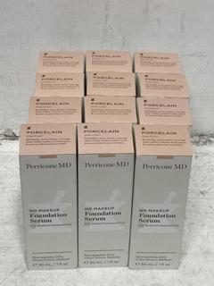 Lot 260  
            Chesterfield SR46 - Parcel Delivery Only 

                
12 X PERRICONE MD NO MAKEUP FOUNDATION SERUM WITH SPF20 IN SHADE PORCELAIN - TOTA...