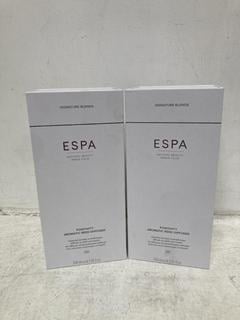 Lot 316  
            Chesterfield SR46 - Parcel Delivery Only 

                
2 X ESPA POSITIVITY AROMATIC REED DIFFUSER 200ML (LOCATION: C3)