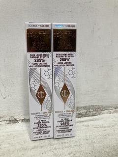 Lot 342  
            Chesterfield SR46 - Parcel Delivery Only 

                
2 X CHARLOTTE TILBURY BEAUTIFUL SKIN FOUNDATION IN SHADE 12 NEUTRAL 30ML (LOCATIO...