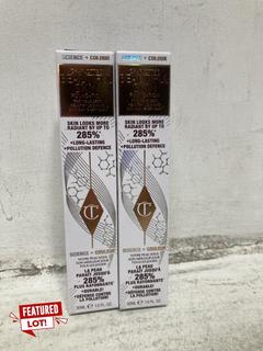 Lot 344  
            Chesterfield SR46 - Parcel Delivery Only 

                
2 X CHARLOTTE TILBURY BEAUTIFUL SKIN FOUNDATION IN SHADE 12 NEUTRAL 30ML (LOCATIO...