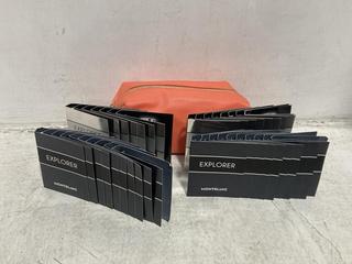 Lot 424  
            Chesterfield SR46 - Parcel Delivery Only 

                
45 X MONTBLANC EXPLORER PLATINUM PERFUME 2ML - MAKEUP BAG INCLUDED (LOCATION: C4)