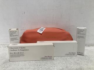 Lot 498  
            Chesterfield SR46 - Parcel Delivery Only 

                
4 X ASSORTED RARE BEAUTY BEAUTY PRODUCTS TO INCLUDE RARE BEAUTY WEIGHTLESS ILLUMI...