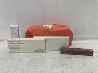 Lot 505  
            Chesterfield SR46 - Parcel Delivery Only 

                
4 X ASSORTED RARE BEAUTY BEAUTY PRODUCTS TO INCLUDE RARE BEAUTY MATTE LIP CREAM I...