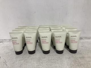 Lot 536  
            Chesterfield SR46 - Parcel Delivery Only 

                
20 X AHAVA DEADSEA WATER MINERAL HAND CREAM 40ML (LOCATION: D1)