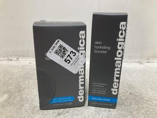 Lot 573  
            Chesterfield SR46 - Parcel Delivery Only 

                
DERMALOGICA PRECLEANSE BALM 15ML TO INCLUDE DERMALOGICA SKIN HYDRATING BOOSTER SE...