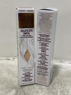 Lot 640  
            Chesterfield SR46 - Parcel Delivery Only 

                
2 X CHARLOTTE TILBURY BEAUTIFUL SKIN FOUNDATION IN SHADE 12 NEUTRAL 30ML (LOCATIO...