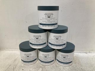 Lot 662  
            Chesterfield SR46 - Parcel Delivery Only 
                
6 X CHRISTOPHE ROBIN CLEANSING THICKENING PASTE SHAMPOO FOR MEN 250ML - TOTAL LOT...