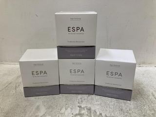 Lot 686  
            Chesterfield SR46 - Parcel Delivery Only 
                
4 X ESPA TRI-ACTIVE ADVANCED PROBIOME MOISTURISER 55ML - TOTAL LOT ORIGINAL RRP £...