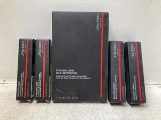 Lot 773  
            Chesterfield SR46 - Parcel Delivery Only 

                
5 X ASSORTED SHISEIDO BEAUTY PRODUCTS TO INCLUDE SHISEIDO SYNCHRO SKIN SELF-REFRE...