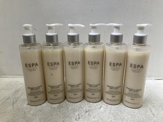 Lot 777  
            Chesterfield SR46 - Parcel Delivery Only 

                
6 X ESPA BERGAMOT & JASMINE BODY LOTION 250ML (LOCATION: D3)