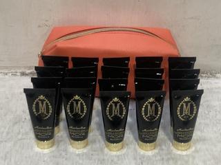 Lot 791  
            Chesterfield SR46 - Parcel Delivery Only 
                
20 X MOR MARSHMALLOW HAND & BODY WASH 20ML - MAKEUP BAG INCLUDED (LOCATION: D4)