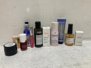 Lot 814  
            Chesterfield SR46 - Parcel Delivery Only 

                
11 X ASSORTED BEAUTY PRODUCTS TO INCLUDE L'OCCITANE DRY SKIN HAND CREAM 30ML (LOC...