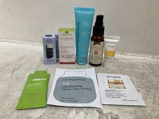 Lot 992  
            Chesterfield SR46 - Parcel Delivery Only 

                
8 X ASSORTED BEAUTY PRODUCTS TO INCLUDE TULA THE CULT CLASSIC PURIFYING FACE CLEA...