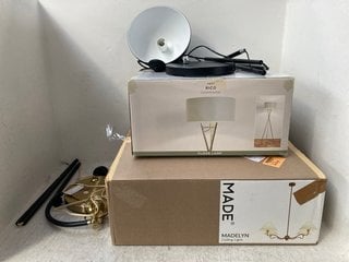 Lot 103  
            Marchington SR12 - Parcel Delivery Only 

                
QTY OF ASSORTED NEXT HOME DECOR ITEMS TO INCLUDE RICO FLOOR LAMP IN CHAMPAGNE: LO...