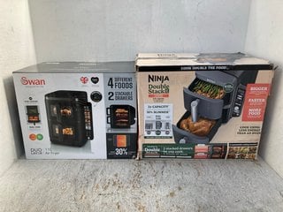 Lot 1042  
            Marchington SR12 - Parcel Delivery Only 

                
NINJA DOUBLE STACK XL 2 DRAWER AIR FRYER 9.5 LITRE CAPACITY TO INCLUDE SWAN DUO L...