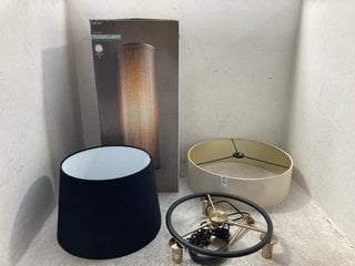 Lot 106  
            Marchington SR12 - Parcel Delivery Only 

                
3 X ASSORTED NEXT LIGHTING ITEMS TO INCLUDE JADA FLOOR LAMP IN GOLD FINISH: LOCAT...