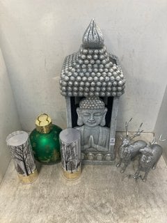 Lot 1081  
            Marchington SR12 - Parcel Delivery Only 

                
QTY OF ASSORTED ITEMS TO INCLUDE OUTDOOR SOLAR LED BUDDHA TEMPLE: LOCATION - E9
