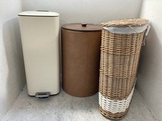Lot 110  
            Marchington SR12 - Parcel Delivery Only 

                
3 X ASSORTED NEXT HOME ITEMS TO INCLUDE FAUX LEATHER LAUNDRY HAMPER COMPLETE WITH...