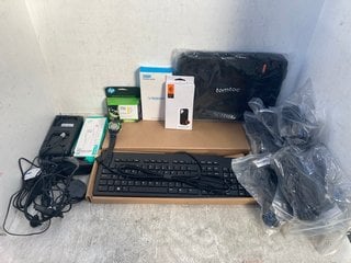 Lot 1118  
            Marchington SR12 - Parcel Delivery Only 

                
QTY OF ASSORTED TECH ITEMS TO INCLUDE HP DESIGN JET 711 3 PACK INK CARTRIDGES: LO...