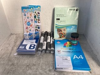 Lot 1121  
            Marchington SR12 - Parcel Delivery Only 

                
QTY OF ASSORTED ITEMS TO INCLUDE RAPESCO 6MM STAPLES: LOCATION - E8