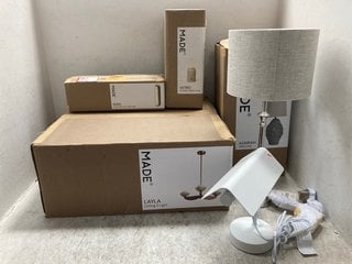 Lot 121  
            Marchington SR12 - Parcel Delivery Only 

                
QTY OF ASSORTED NEXT HOME DECOR ITEMS TO INCLUDE MADE LAYLA CEILING 3 LIGHT: LOCA...