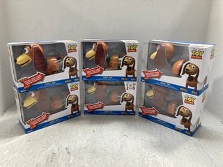 Lot 136  
            Marchington SR12 - Parcel Delivery Only 
                
6 X TOY STORY SLINKY DOGS (18 MONTHS+): LOCATION - J14